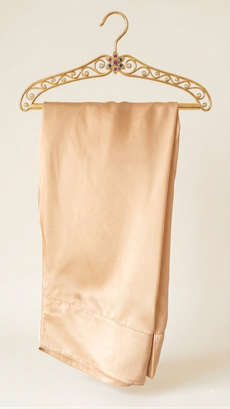 Elegant Gold Silk Suit with Embroidered Cotton Net  Dupatta - 3 Piece (stitched)