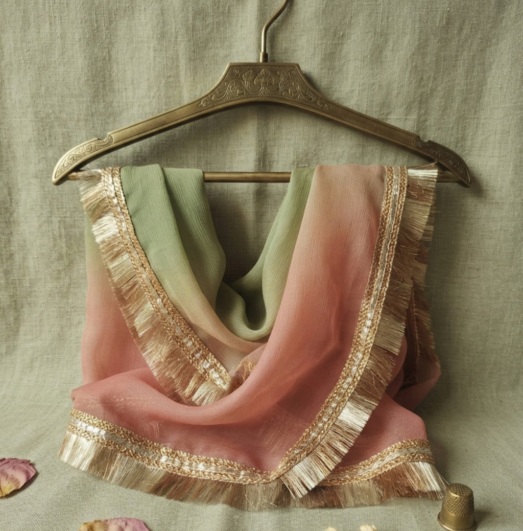 Premium Tassel Silk Tri-Color Ombré (3-Piece Suit)