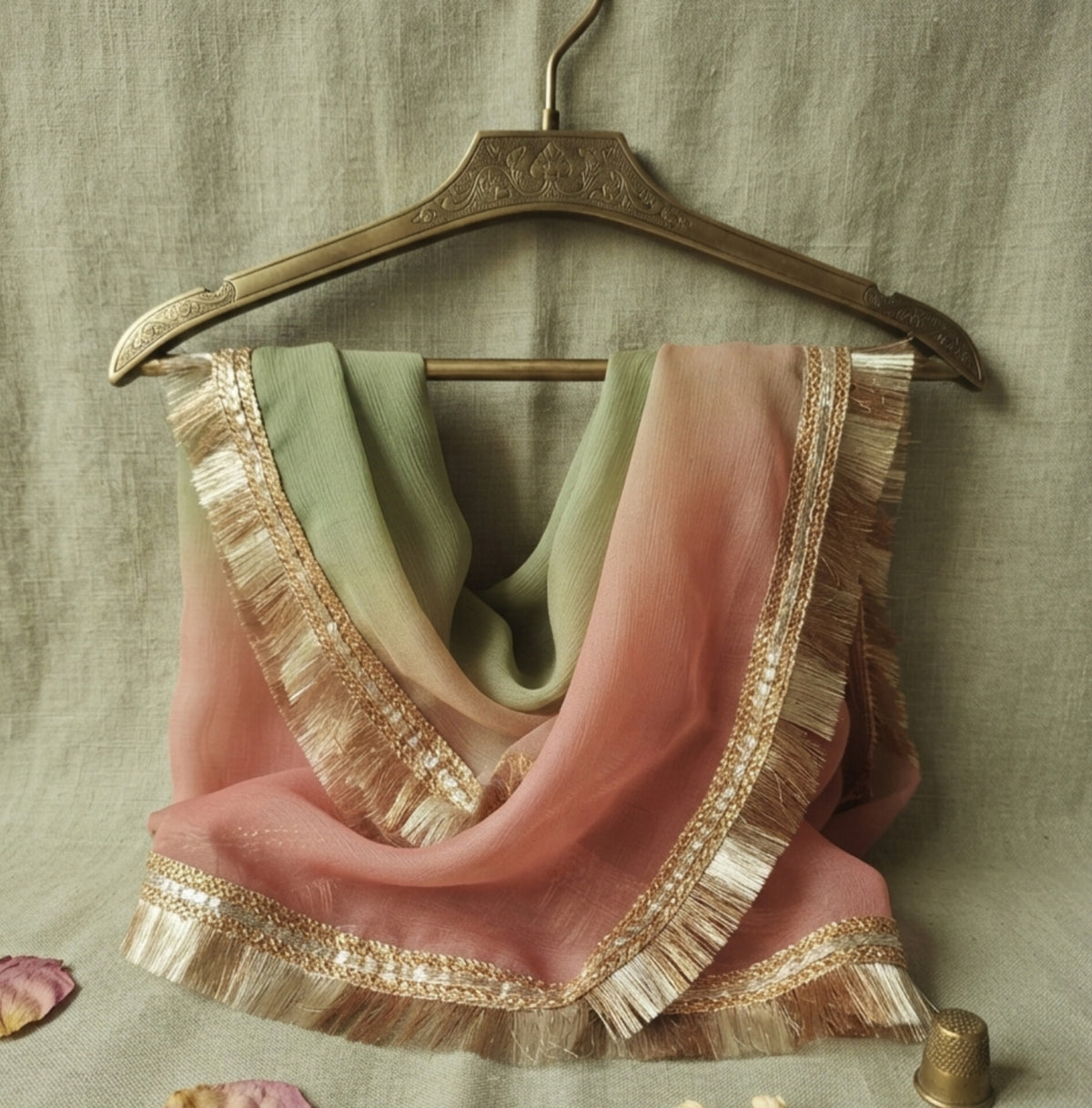 Premium Tassel Silk Tri-Color Ombré (3-Piece Suit)