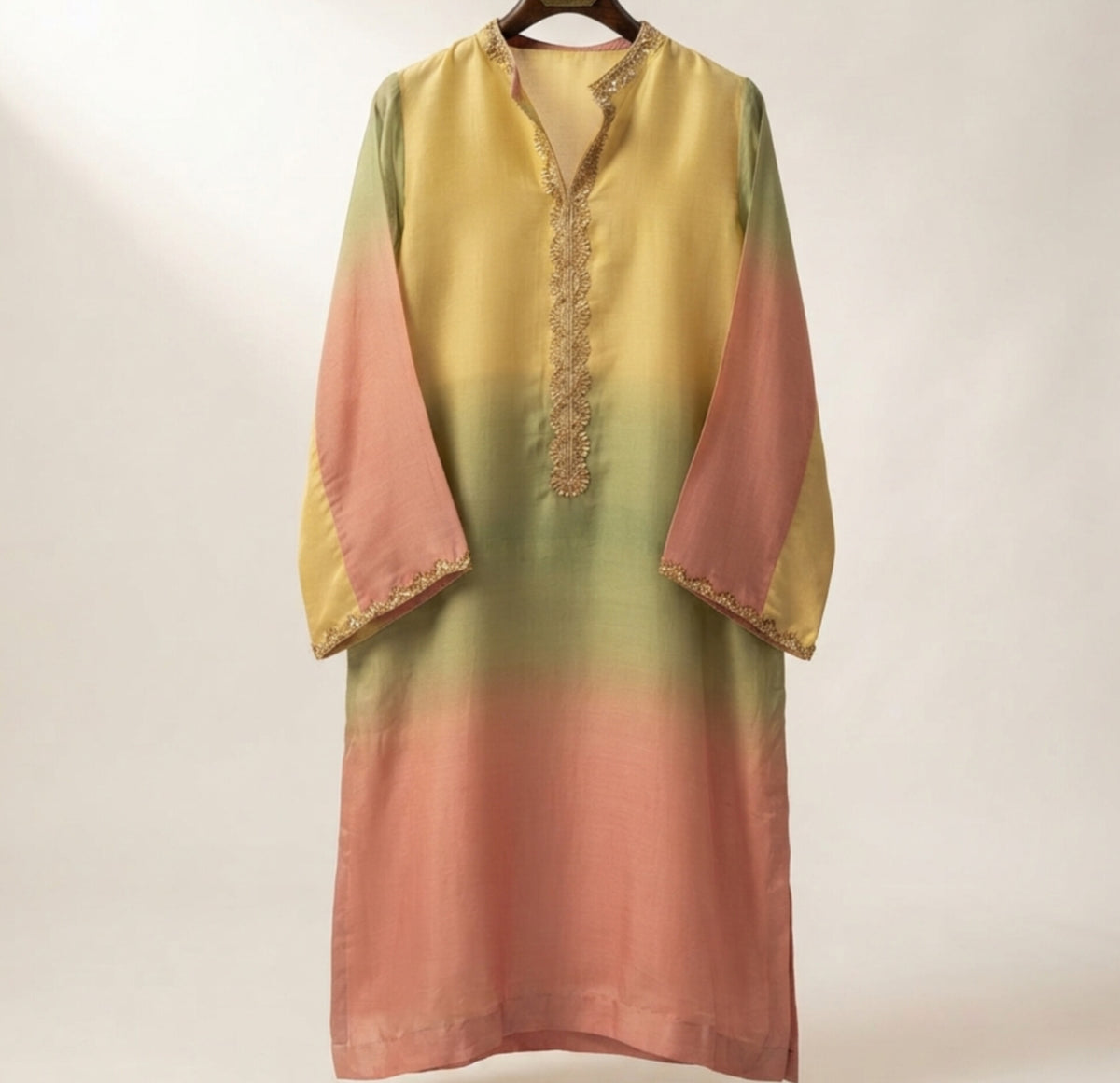 Premium Tassel Silk Tri-Color Ombré (3-Piece Suit)